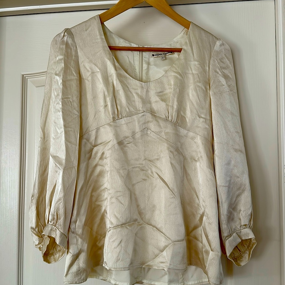 Vintage 100% Silk Made in USA Top size 4